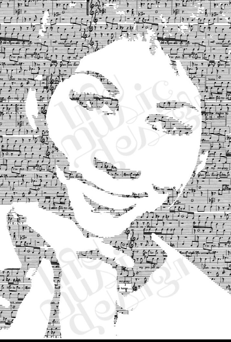 Aretha Franklin Music Print
