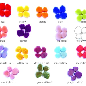 25 Irregular Flower Petals, Petal Mosaic Tiles, Flower Mosaic Tiles, Blossom Tiles, Glass Tile Pieces, Mosaic Pieces, Glass Pieces 11 -20mm