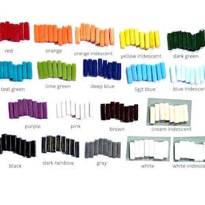 30 Rectangular Glass Border Pieces for Mosaics (20 x 5mm)