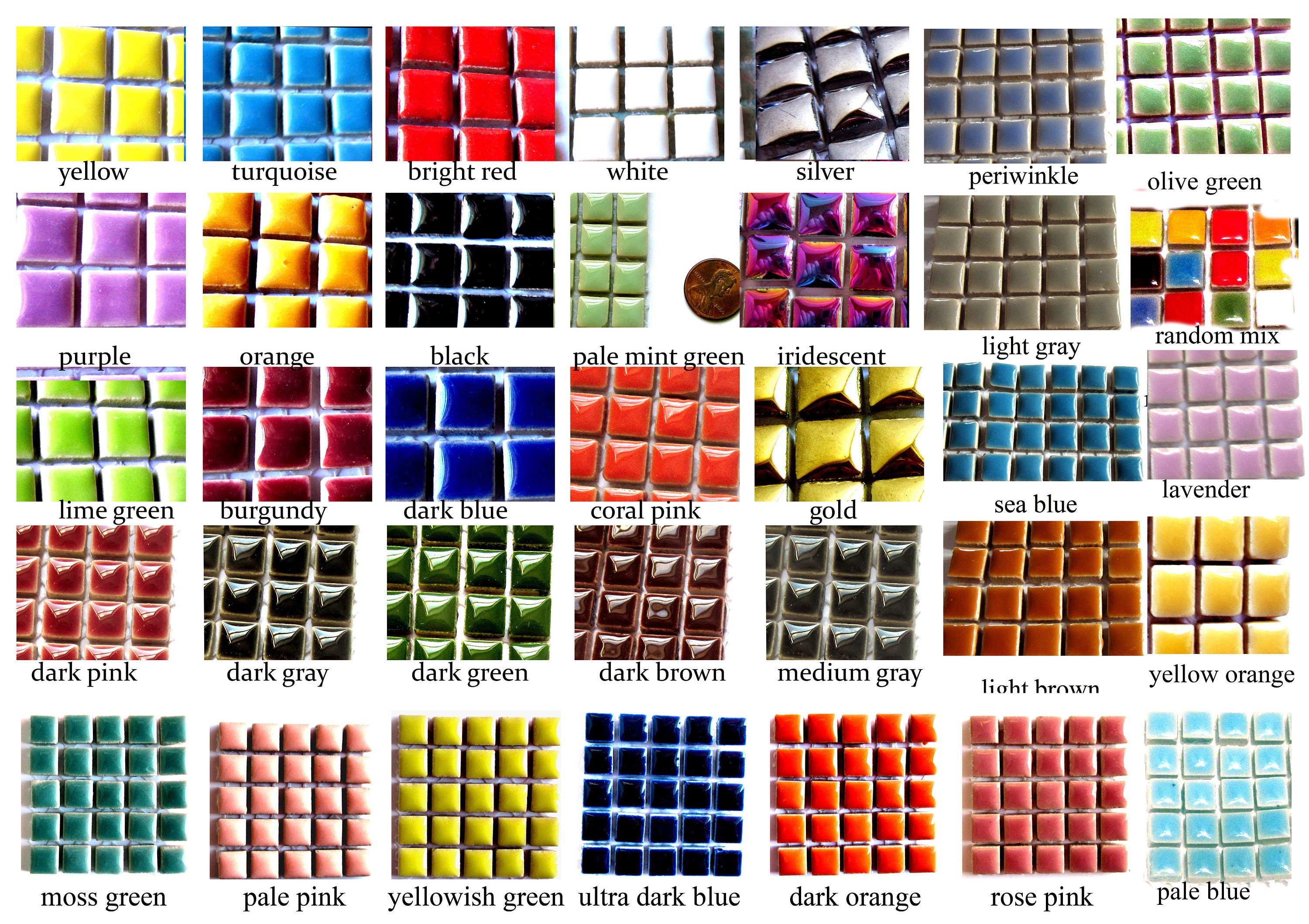 Colorful Square Foam Tiles Hand Cut Mosaic Tiles Kids Craft Supply