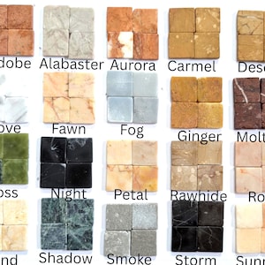 20 Square Natural Marble Stone Tiles for Mosaics (20 mm)