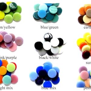 25 Round Mosaic Tiles, Large Round Tiles, Penny Rounds, Circular Tiles, Circle Mosaic Tiles, Colorful Round Tiles, Colorful Tiles-18 mm
