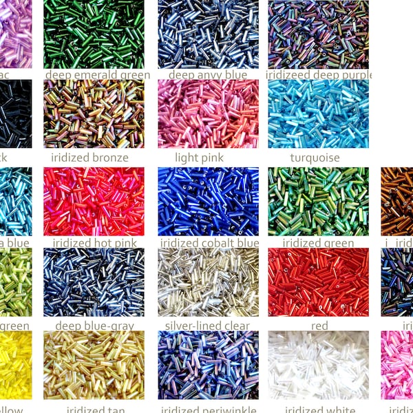 325 Glass Bugle Beads, Glass Tube Beads Iridescent Beads, Iridescent Bugle Beads, Iridized Beads Metallic Bead Iridescent Glass Bead 6 x 2mm