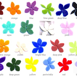 12 Floral Mosaic Tiles, Flower Tiles, Glass Tiles, Petal Tiles, Irregular Petals, Leaf Mosaic Tiles, Nature Mosaic Art Tiles, 25 - 30 mm