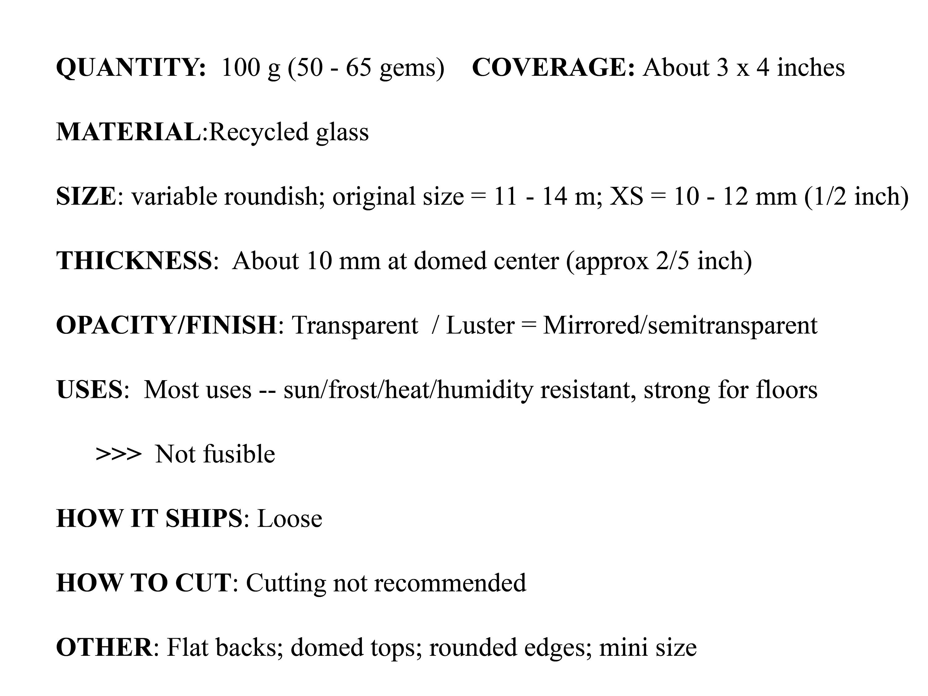 50 MINI Glass Gems, Mini Vase Fillers, Mini Flat Marbles, Mini Vase Gems,  Decor Marbles, Flatback Marbles, Glass Mosaic Tiles, 9 13 Mm 