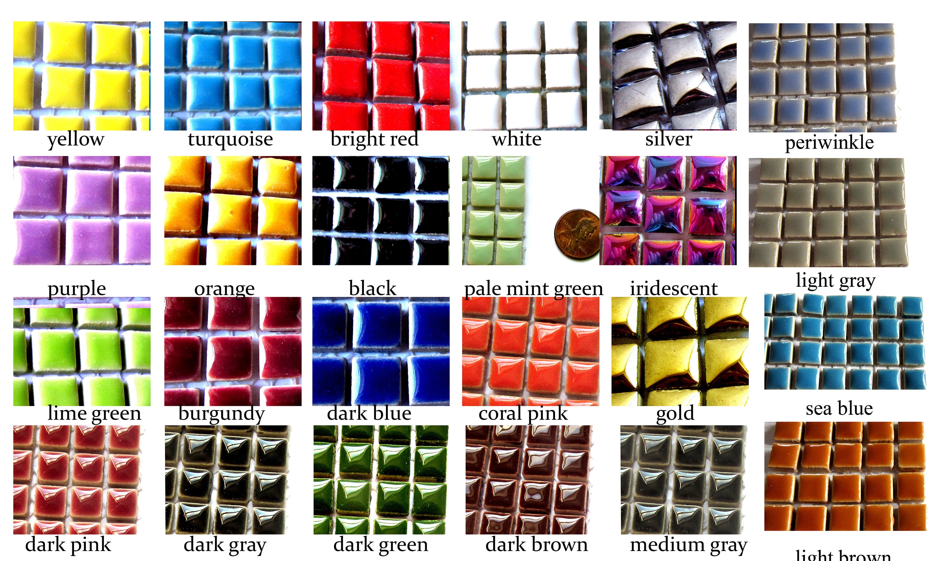 Ceramic Mosaic Tiles Tiny Square Porcelain Crafts Art Pieces Hobbies 50pcs Ceramic Mosaic Tiles Tiny Square Porcelain Crafts Art Pieces Hobbies 50pcs