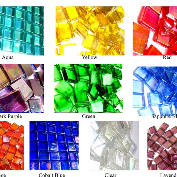 Clear Glass Tiles Etsy