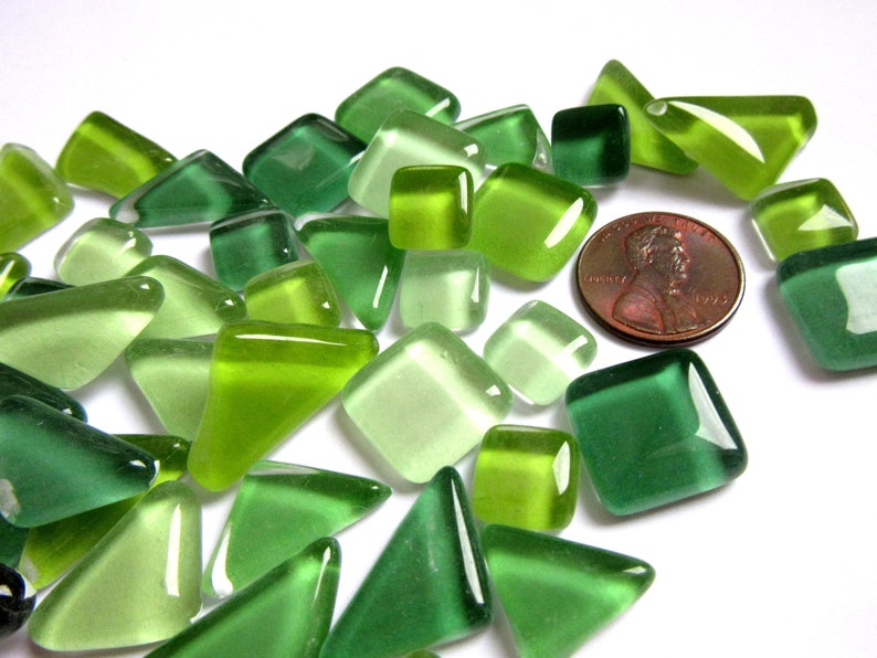 50/100 Glass Mosaic Tiles Pink Glass Tiles Purple Glass Etsy