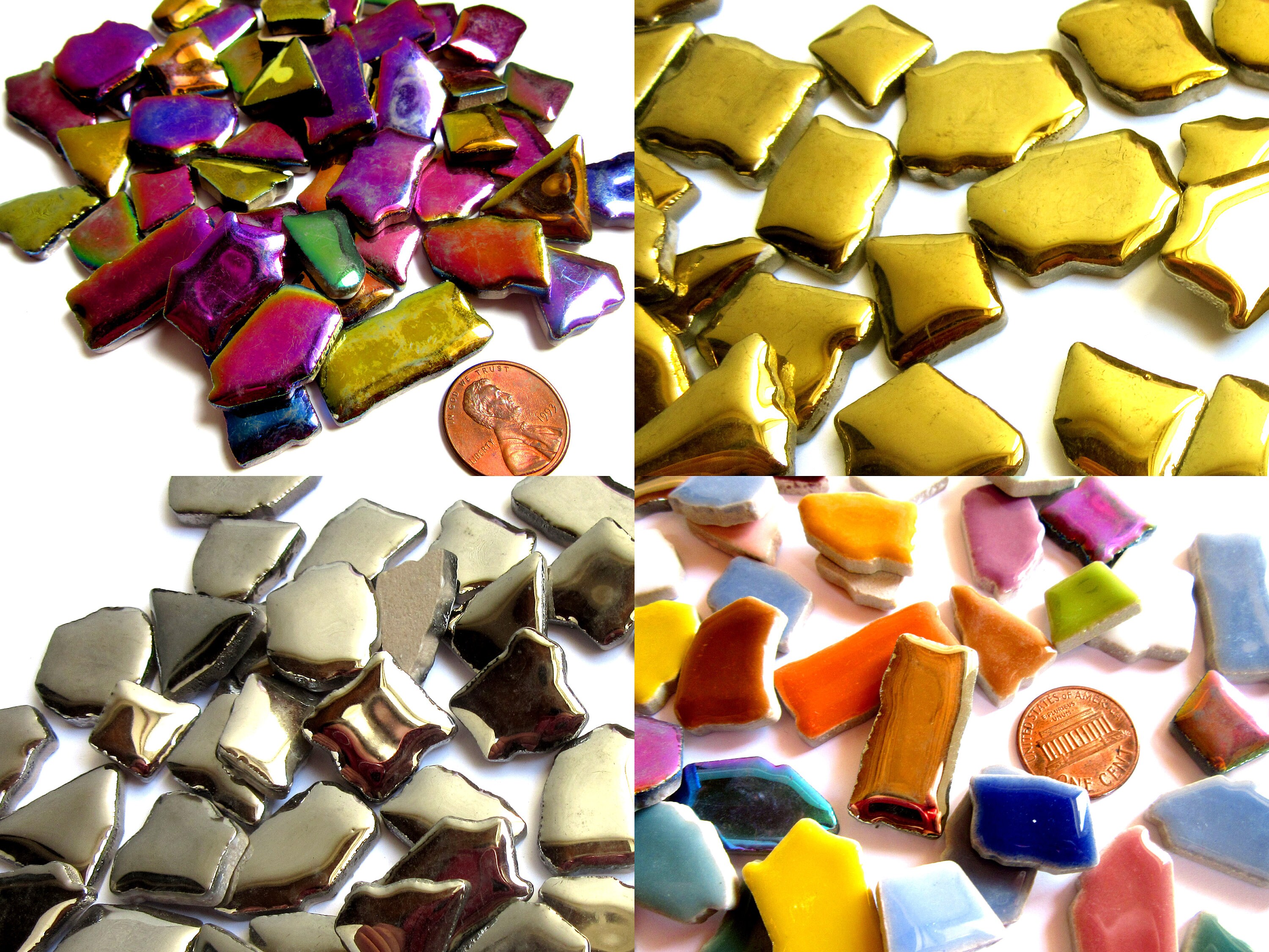 Jigsaw Mosaic Tiles Ceramic Mosaic Tiles Shiny Mosaic Tiles Etsy