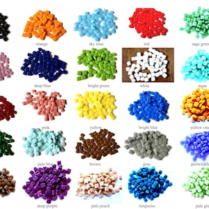 100 Small Square Glass Ottoman Mosaic Tiles (8 mm)