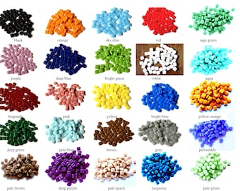 100 Small Square Glass Ottoman Mosaic Tiles (8 mm)