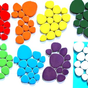 Glazed Ceramic California Pebble Stone Tiles (85 g - approx. 12 pcs) image 1