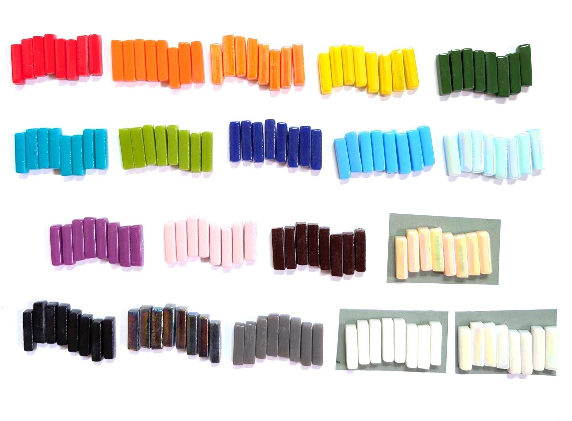 30 Rectangular Glass Border Pieces for Mosaics (20 X 5mm) - Etsy
