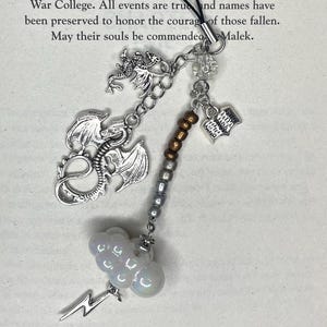 Fourth Wing Empyrean Violet Sorrengail inspired Keychain