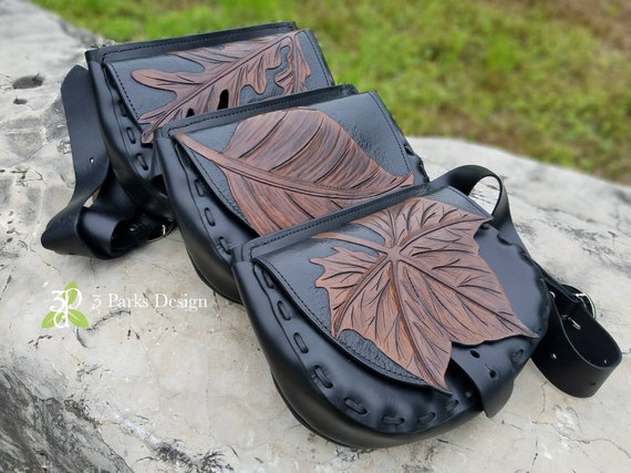 Leather hip purse belt deals