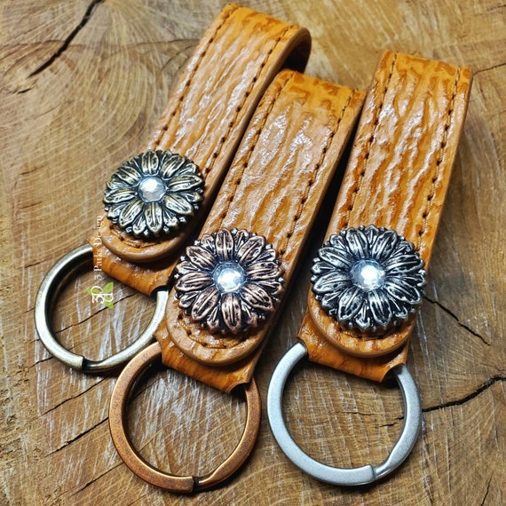 Leather Key Ring,leather Key Ring Bracelet,leather Keychain