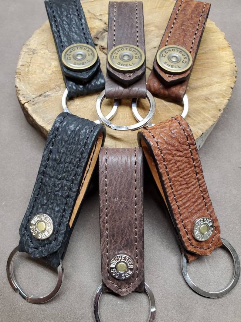 Exotic Leather Key Fob Belt Key Clip Sharkskin Leather 1 Etsy