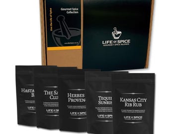 Gourmet Spice Gift Set: Five Pouch Selection with Recipe Cards