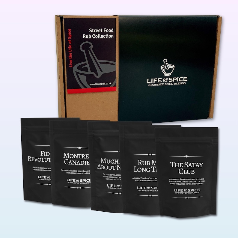 Street Food Spice Rub Collection: Global Flavors Gift Set image 1