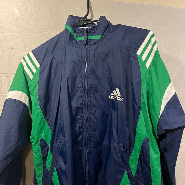 Vintage Adidas tracksuit top 1/4zip womens L