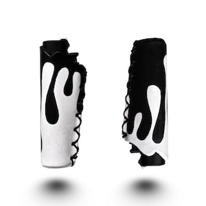Estuche para encendedor Clipper pintado a mano en blanco y negro (1 unidad)