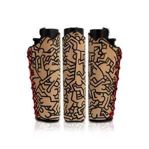 Party of Life, Keith Haring - Hand-Painted Clipper Lighter Case - 1pc