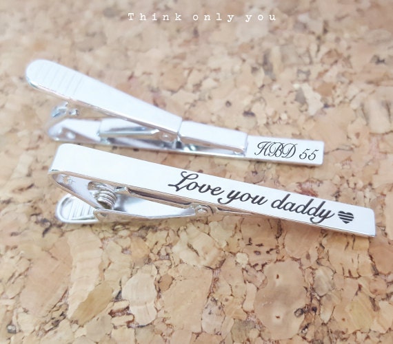 Personalized Tie Clips Tie Clips Groomsmen Gift Custom Tie Etsy