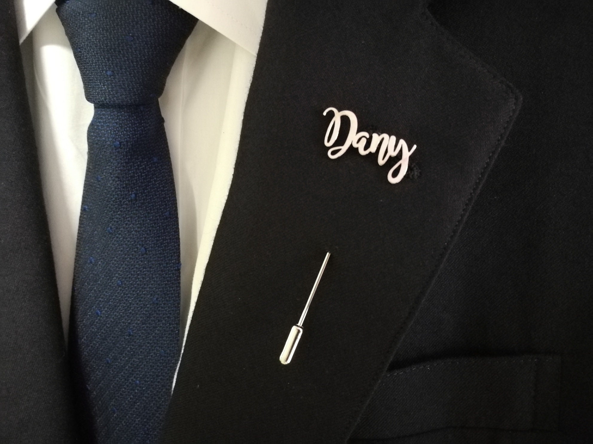 Suit Name Lapel Pin Men Gift Father Gift Wedding Lapel Pin | Etsy