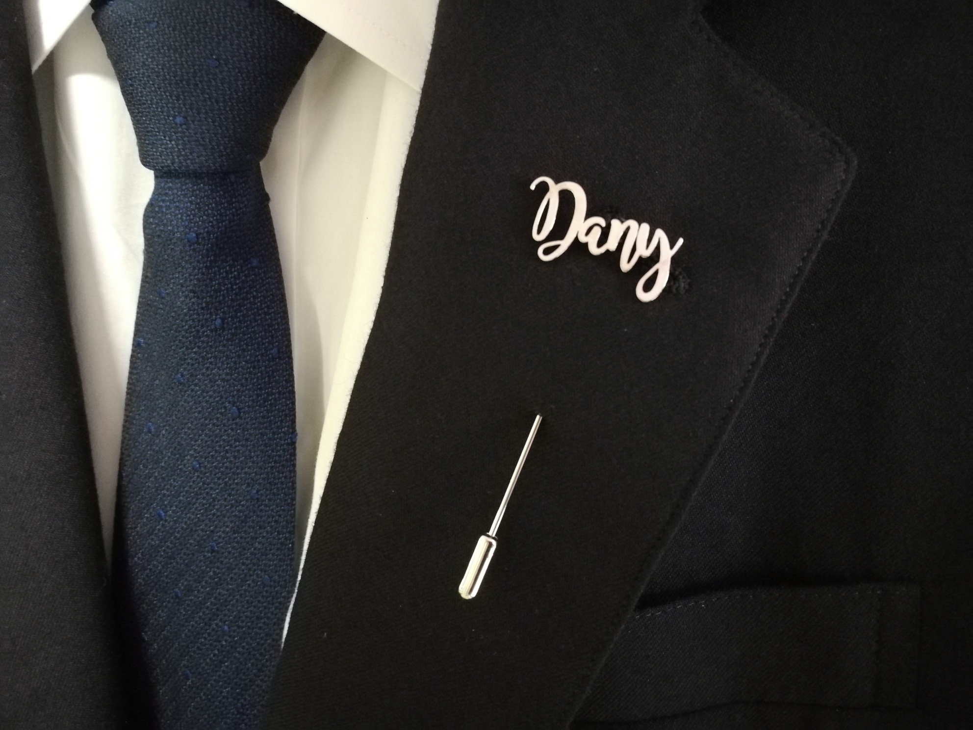 Suit Name Lapel Pin Men Gift Father Gift Wedding Lapel Pin Etsy