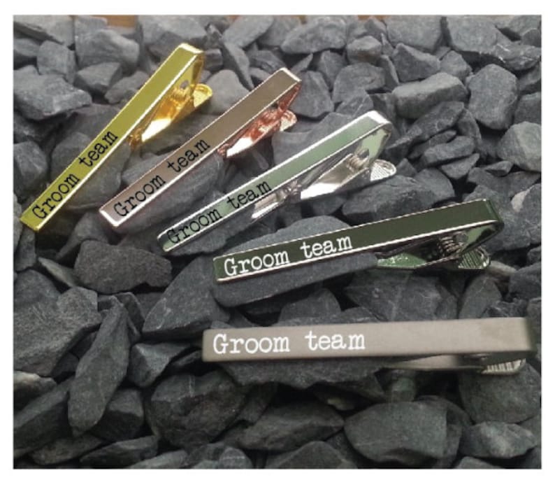 Wedding Child/'s Drawing,Father/'s Day Gift Actual Handwriting Team Groom Tie Bar Personalized Groomsmen Gift. Tie Clip Mens