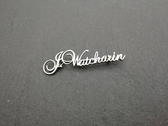 Custom Handwriting Pin Mother Gift Wedding Pin Memorial | Etsy