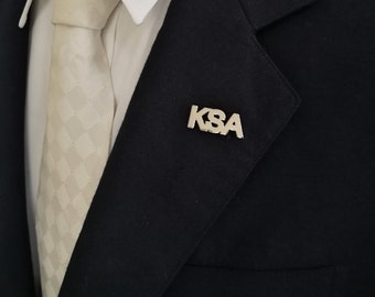Customize Tie Tack Pin,Tie tack pin Initial, Wedding Tie Tack,Tie Tack, Best Man Gift Idea, gift for him,Wedding Party Gift,gift for Dad
