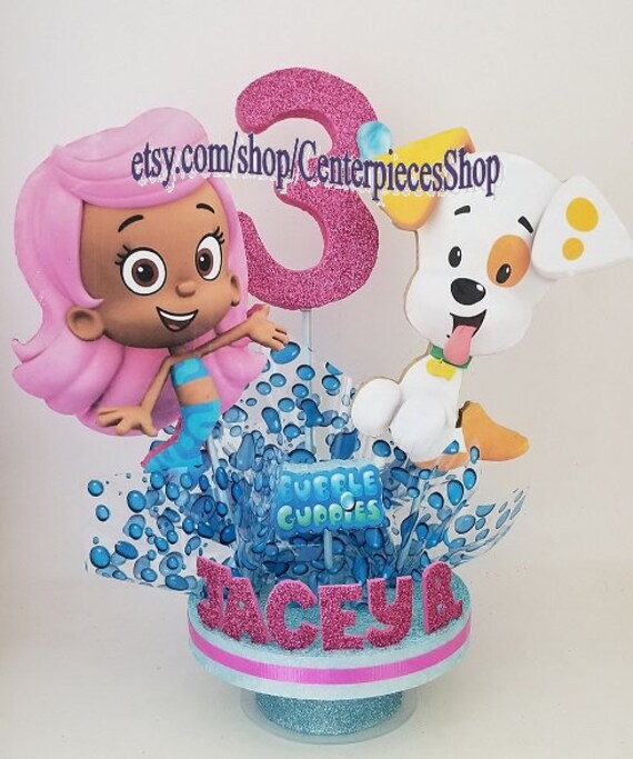 Bubble Guppies 3d Cake Topper Centerpiece Choose A Character Great Party Decor Perfect After Party Keepsake For Little Ones