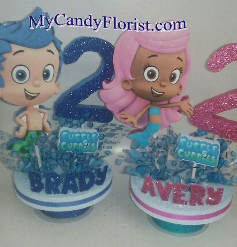 BUBBLE GUPPIES 3D Cake Topper Centerpiece Choose a Etsy BUBBLE GUPPIES 3D Cake Topper Centerpiece Choose a Etsy