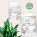 Plant Mom Coloring Book, House Plants PDF, Plant Coloring Pages, Plant Mum Print, Potted Indoor ...