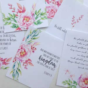 Bible Verse Cards | Set of 10 Printable Scripture Cards, 4"x5" Bible Verse Cards for Women, Bible Verse Note Cards, Bible Verse Cards