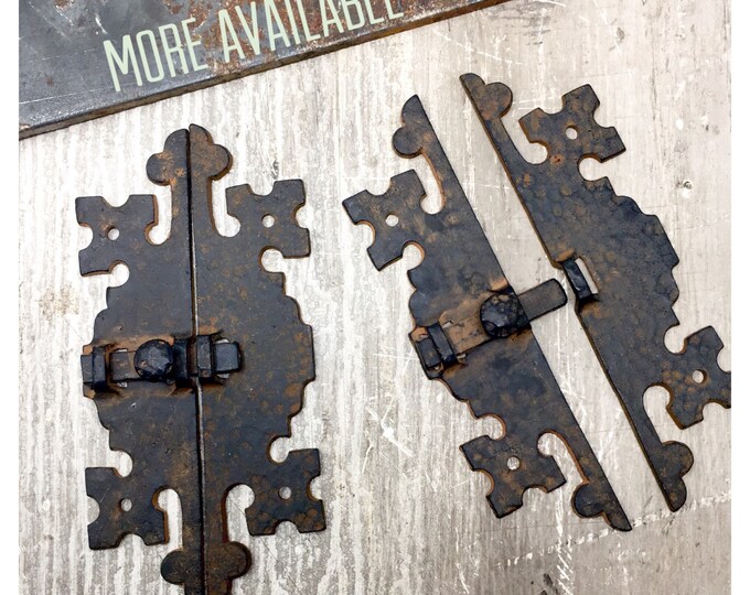 Door Latch AMAZING Vintage HAMMERED Black & Copper Etsy