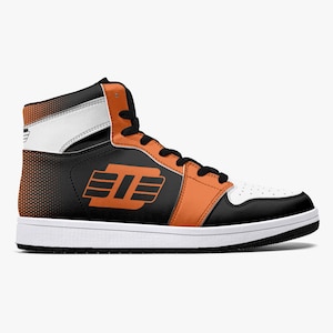 Detroit 313 Halftone Orang High-Top Leder Sneakers