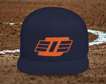 D313 Detroit Tigers Inspired Embroidered Flat Bill Snapback