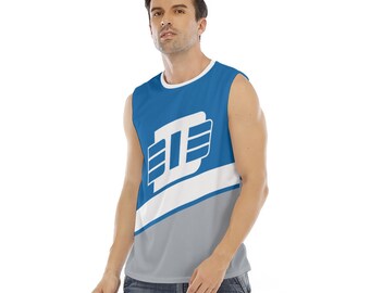 Detroit Lions Inspired All-Over Print Men&#39;s O-neck Sleeveless shirt