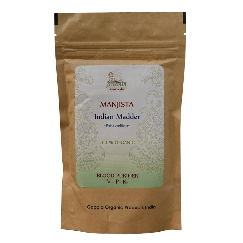 Manjishtha Powder USDA Certified Organic Gopala Ayurveda Etsy
