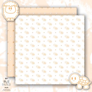 New Baby Digital Paper 2 Clipart: Baby Pastel image 4