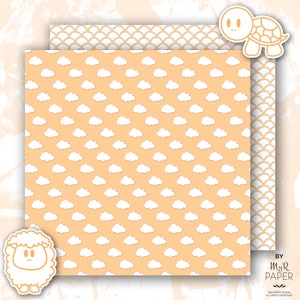 New Baby Digital Paper 2 Clipart: Baby Pastel image 7