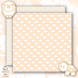 New Baby Digital Paper 2 Clipart: Baby Pastel image 2
