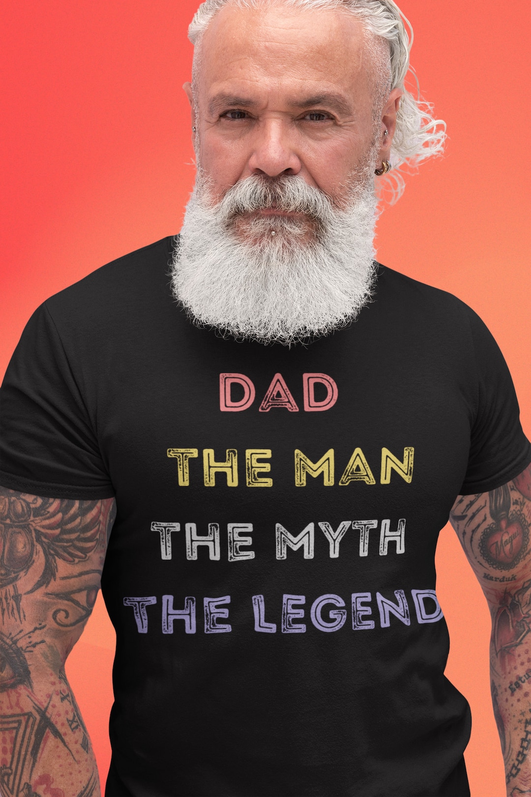Dad the Man the Myth the Legendfathers Day Gift T Shirtdad Giftfunny Dad Slogan Tbirthday