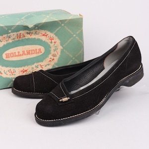 1950s Black ‘Pehave’ Wedges (NOS) | 36.5-37EU (3.5-4UK)