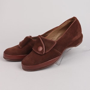 VTG 1940s Brown Suede Shoes DEADSTOCK | 36.5EU (3.5UK)
