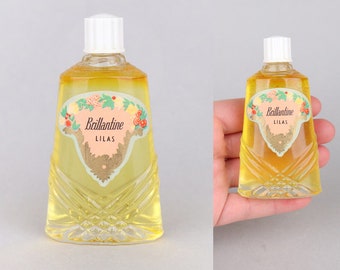 VTG Hair Brillantine Botella 'Lilas' Scent Barber Shop Regalo Coleccionistas Artículo