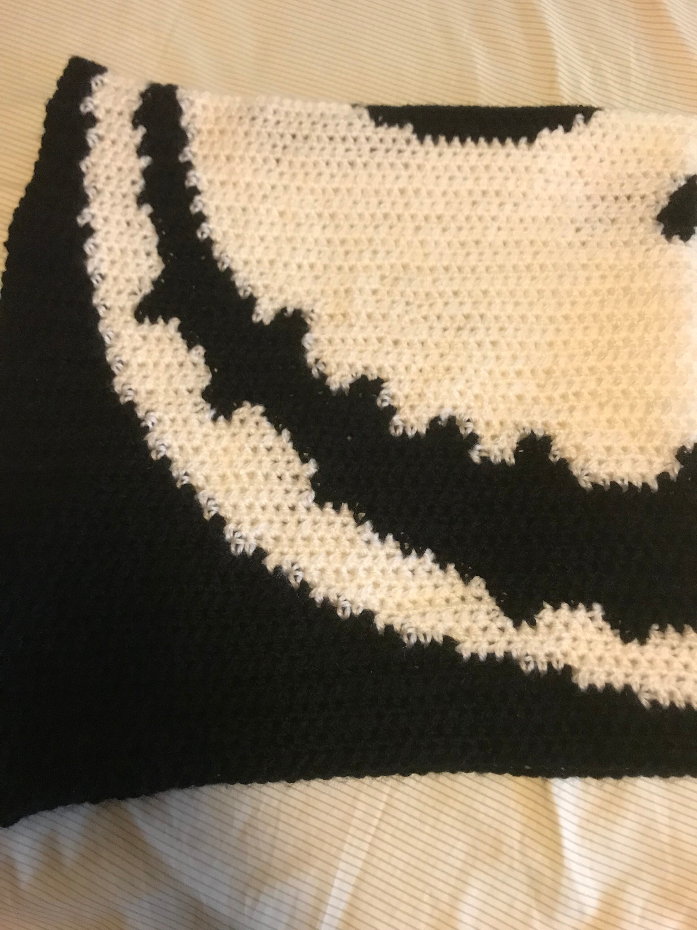 Jack Skellington Baby Blanket Crochet PATTERN Nightmare Etsy