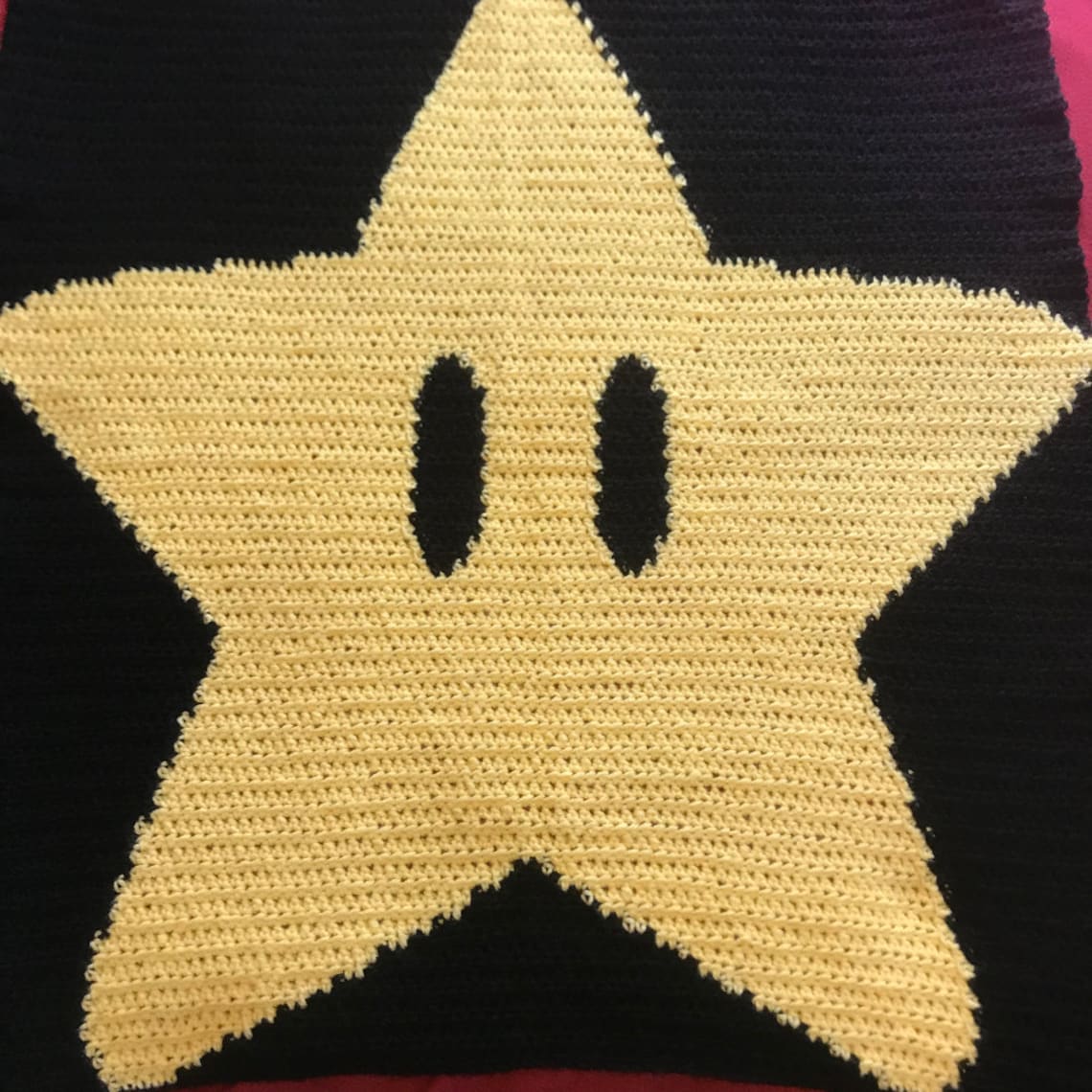 Mario Star Baby Blanket Crochet PATTERN | Etsy